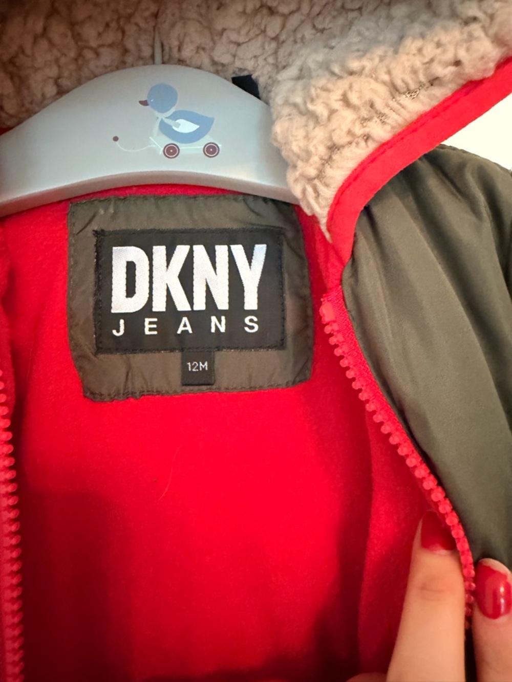 DKNY kids Olive Infant Hooded Snowsuit. - Picture 5 of 6
